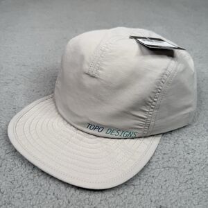 Topo Designs Global Hat Cap Gray Ripstop Nylon Packable Hiking Lightweight NWT